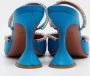 Amina Muaddi Pre-owned Leather heels Blue Dames - Thumbnail 5