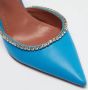 Amina Muaddi Pre-owned Leather heels Blue Dames - Thumbnail 7