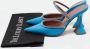 Amina Muaddi Pre-owned Leather heels Blue Dames - Thumbnail 9