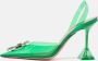 Amina Muaddi Pre-owned Leather heels Green Dames - Thumbnail 2