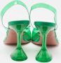 Amina Muaddi Pre-owned Leather heels Green Dames - Thumbnail 5