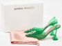 Amina Muaddi Pre-owned Leather heels Green Dames - Thumbnail 9