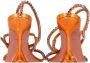 Amina Muaddi Pre-owned Leather heels Orange Dames - Thumbnail 5