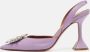 Amina Muaddi Pre-owned Leather heels Purple Dames - Thumbnail 2