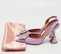 Amina Muaddi Pre-owned Leather heels Purple Dames - Thumbnail 9