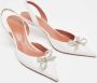 Amina Muaddi Pre-owned Leather heels White Dames - Thumbnail 4