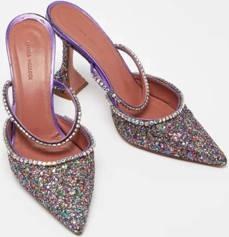 Amina Muaddi Pre-owned Leather sandals Multicolor Dames
