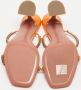Amina Muaddi Pre-owned Leather sandals Orange Dames - Thumbnail 6