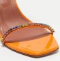 Amina Muaddi Pre-owned Leather sandals Orange Dames - Thumbnail 7
