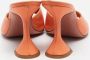 Amina Muaddi Pre-owned Leather sandals Orange Dames - Thumbnail 5