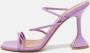 Amina Muaddi Pre-owned Leather sandals Purple Dames - Thumbnail 2