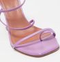 Amina Muaddi Pre-owned Leather sandals Purple Dames - Thumbnail 7