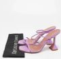 Amina Muaddi Pre-owned Leather sandals Purple Dames - Thumbnail 9