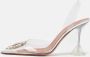Amina Muaddi Pre-owned Plastic heels Beige Dames - Thumbnail 2