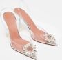 Amina Muaddi Pre-owned Plastic heels Beige Dames - Thumbnail 4