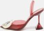 Amina Muaddi Pre-owned Plastic heels Red Dames - Thumbnail 2