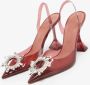 Amina Muaddi Pre-owned Plastic heels Red Dames - Thumbnail 3