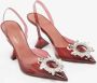 Amina Muaddi Pre-owned Plastic heels Red Dames - Thumbnail 5