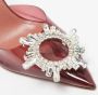 Amina Muaddi Pre-owned Plastic heels Red Dames - Thumbnail 8
