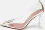 Amina Muaddi Pre-owned Plastic heels White Dames - Thumbnail 2