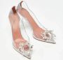 Amina Muaddi Pre-owned Plastic heels White Dames - Thumbnail 4