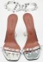 Amina Muaddi Pre-owned Plastic sandals Gray Dames - Thumbnail 3