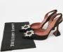 Amina Muaddi Pre-owned Satin heels Black Dames - Thumbnail 9