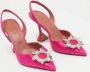 Amina Muaddi Pre-owned Satin heels Pink Dames - Thumbnail 4