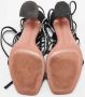 Amina Muaddi Pre-owned Satin sandals Black Dames - Thumbnail 6