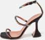 Amina Muaddi Pre-owned Satin sandals Black Dames - Thumbnail 2