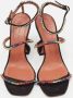 Amina Muaddi Pre-owned Satin sandals Black Dames - Thumbnail 4