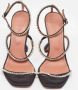 Amina Muaddi Pre-owned Satin sandals Black Dames - Thumbnail 3