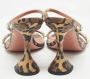 Amina Muaddi Pre-owned Satin sandals Brown Dames - Thumbnail 4