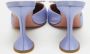 Amina Muaddi Pre-owned Satin sandals Purple Dames - Thumbnail 5