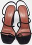 Amina Muaddi Pre-owned Suede sandals Black Dames - Thumbnail 3