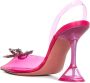 Amina Muaddi Lotus Roze Transparante PVC Slingback Pumps Pink Dames - Thumbnail 4
