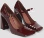 Amina Muaddi Rode Lakleren Pumps Verhogen Stijl - Thumbnail 2
