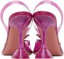 Amina Muaddi Roze Kristallen Pumps met Slingback Bandje Pink Dames - Thumbnail 4