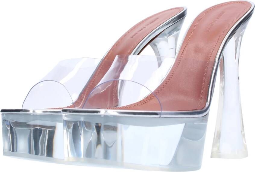Amina Muaddi Sandalen Wit White Dames