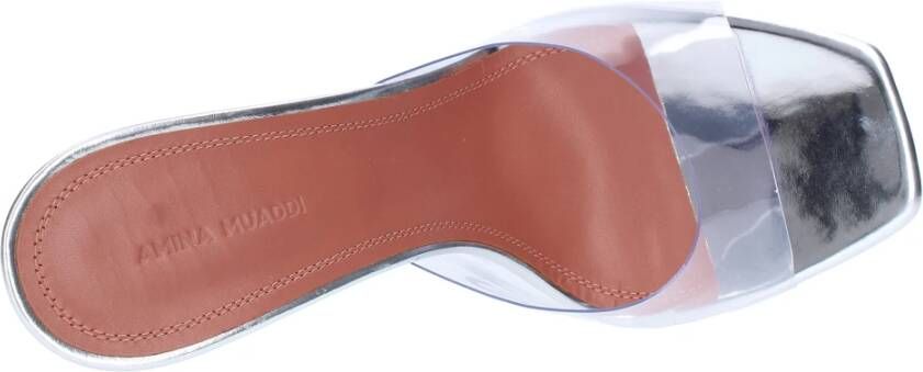 Amina Muaddi Sandalen Wit White Dames