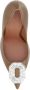 Amina Muaddi Satijnen Pumps met Juweel-Verfraaide Neus - Thumbnail 2