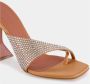 Amina Muaddi Satin Slipper met Kristallen en Transparante Hak - Thumbnail 2