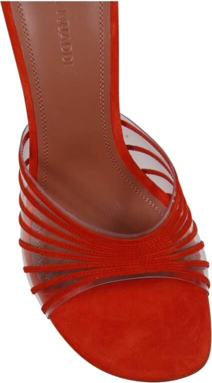 Amina Muaddi Tangerine PVC Slipper