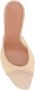 Amina Muaddi Naakt Leren Mesh Pantoffels Elegante Stijl Beige Dames - Thumbnail 11