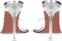 Amina Muaddi Transparante PVC Stiletto Hak Sandalen - Thumbnail 2