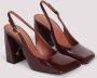 Amina Muaddi Stijlvolle Slingback Pumps in Wijnrood Red Dames - Thumbnail 3
