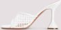 Amina Muaddi Witte Raffia Sandalen met Zandloper Hak White Dames - Thumbnail 2