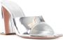 Amina Muaddi Zilveren Slip-On Spiegel Muiltjes - Thumbnail 2
