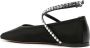 Amina Muaddi Zwart en wit ballerina schoenen Black Dames - Thumbnail 3