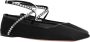 Amina Muaddi Kristallen Ballerina Flats met Mesh - Thumbnail 4